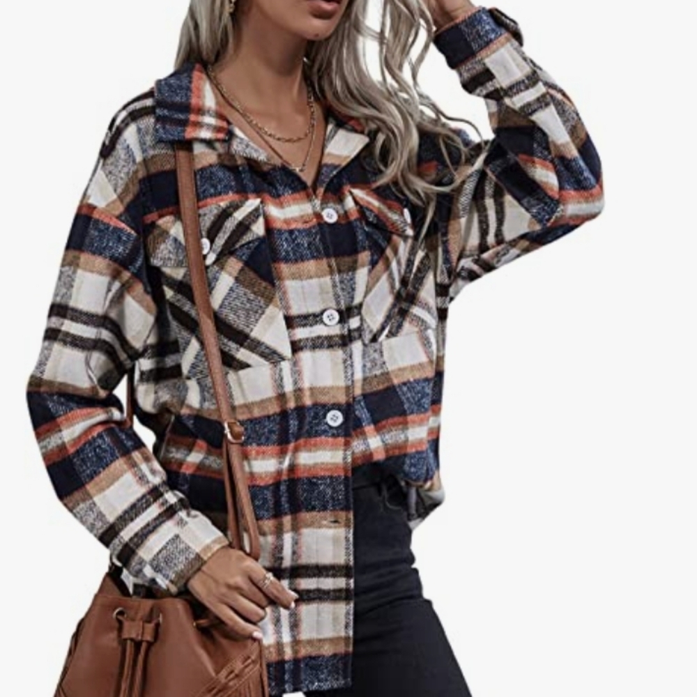 NWT Plaid shacket